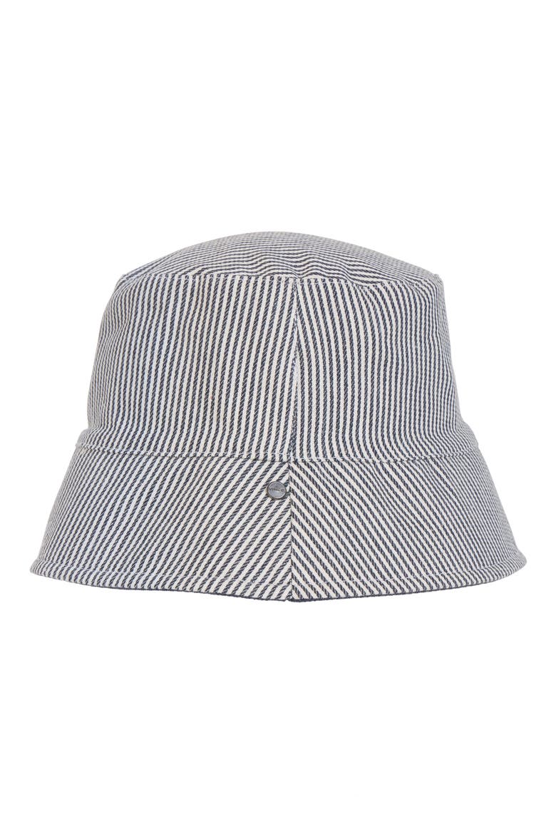 Stripe Canvas Bucket Hat, Alternate, color, NAVY