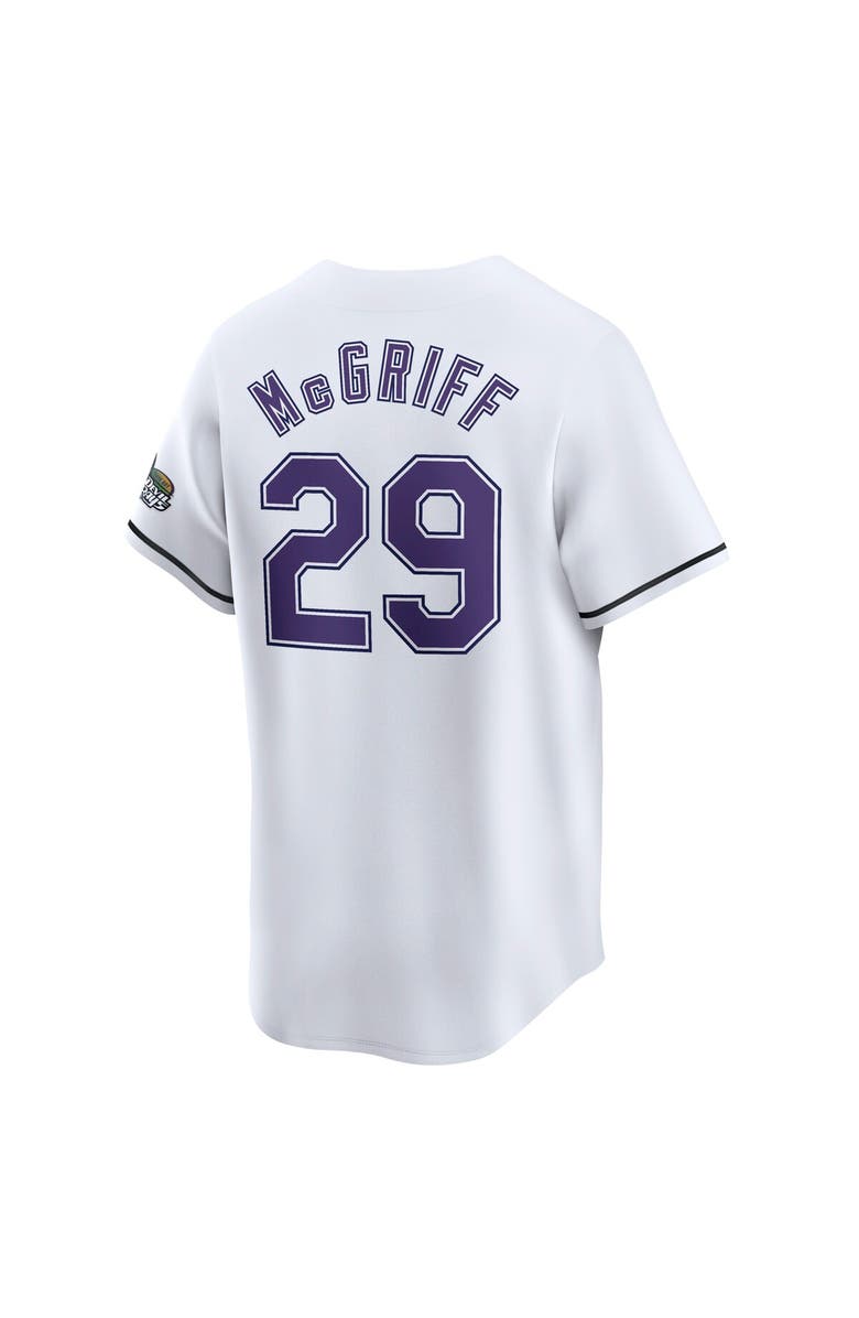 Nike Men's Nike Fred McGriff White Tampa Bay Rays Throwback Cooperstown Limited Jersey, Alternate, color, 