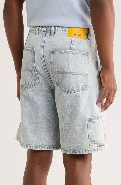 Wesc Denim Carpenter Jorts In Blue