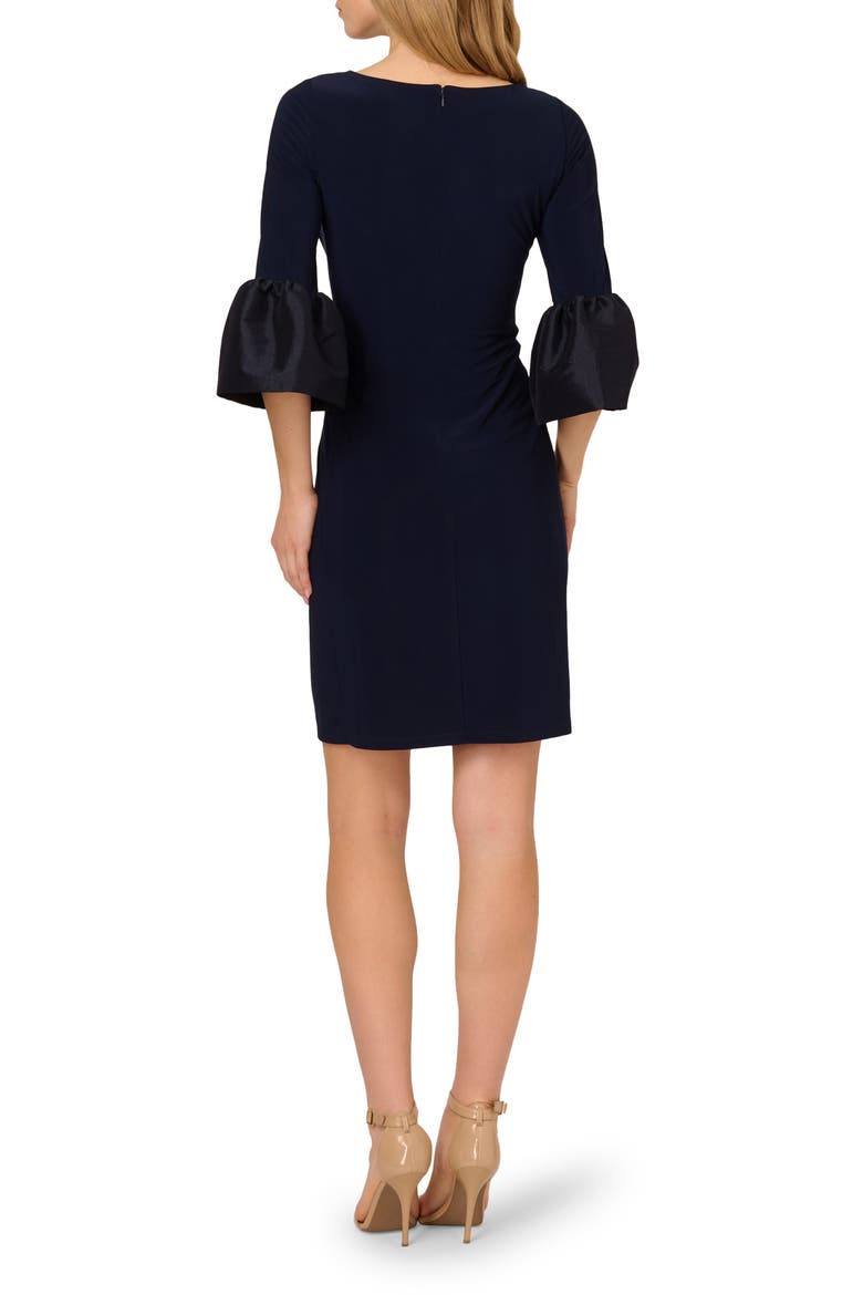 Bell Sleeve Jersey Sheath Dress, Alternate, color, MIDNIGHT