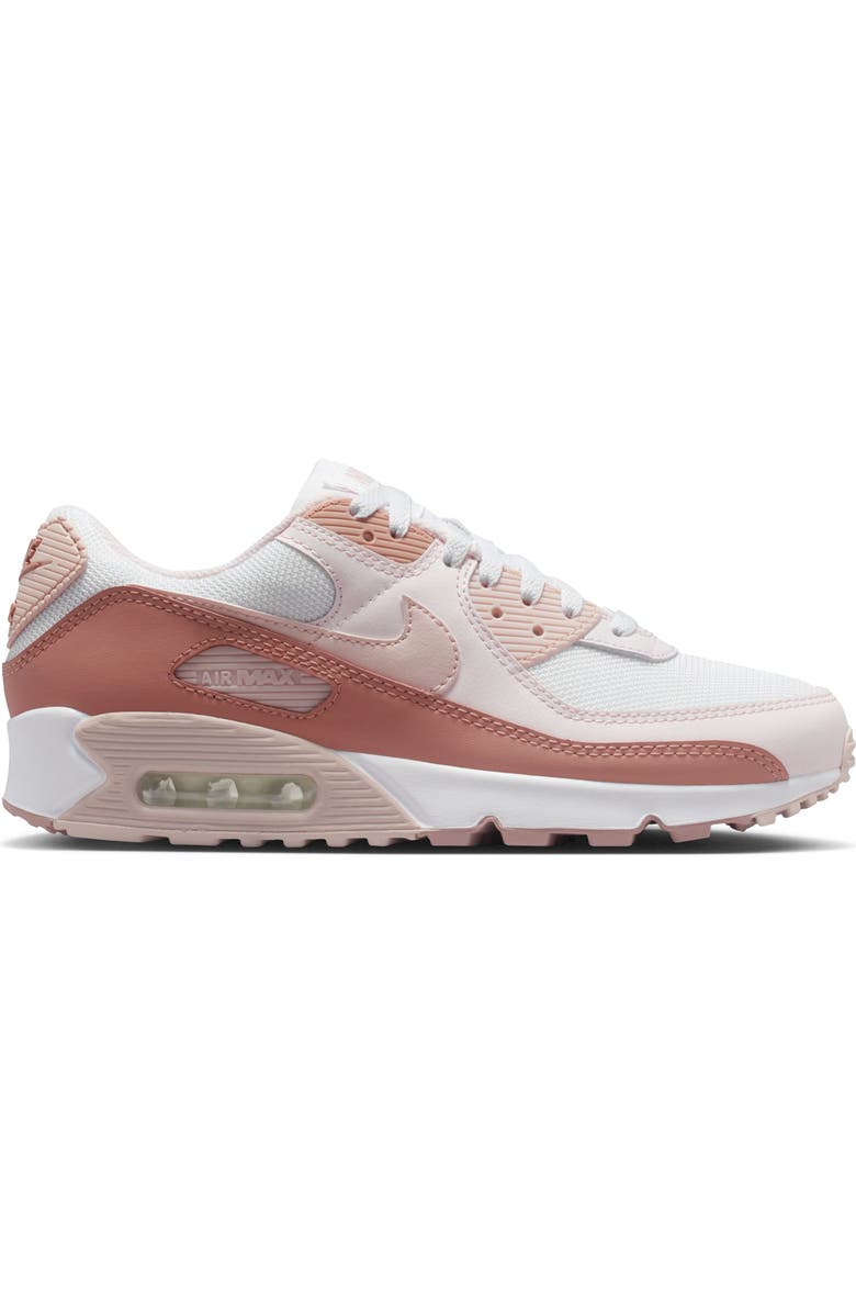 Nike Air Max 90 Sneaker, Alternate, color, Pink/ Dust Red/ Pearl Pink