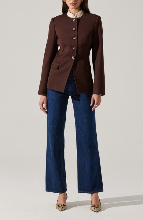 Astr The Label Bellemere Jacket In Brown