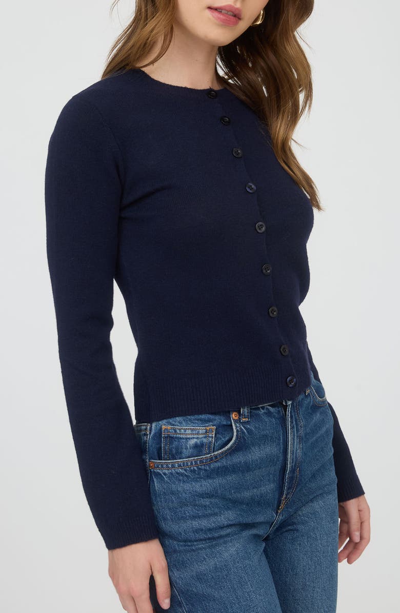 Blu Pepper Button Down Cardigan, Alternate, color, Navy