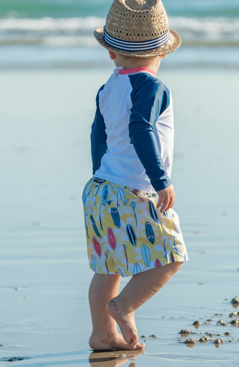 Snapper Rock Kids' Rock the Board Two-Piece Rashguard Swimsuit, Alternate, color,