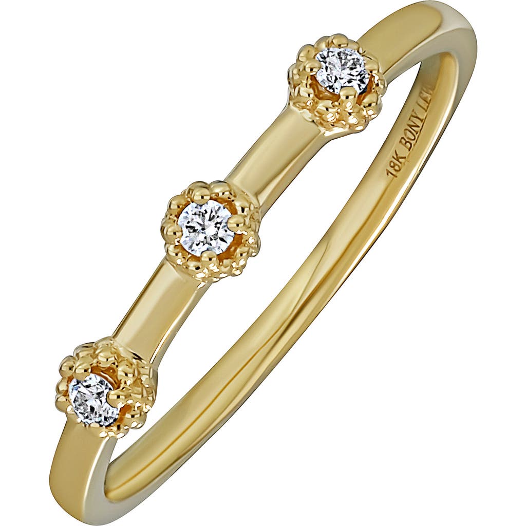Bony Levy Mykonos 18k Yellow Gold Diamond Stackable Ring In 18k Yellow Gold