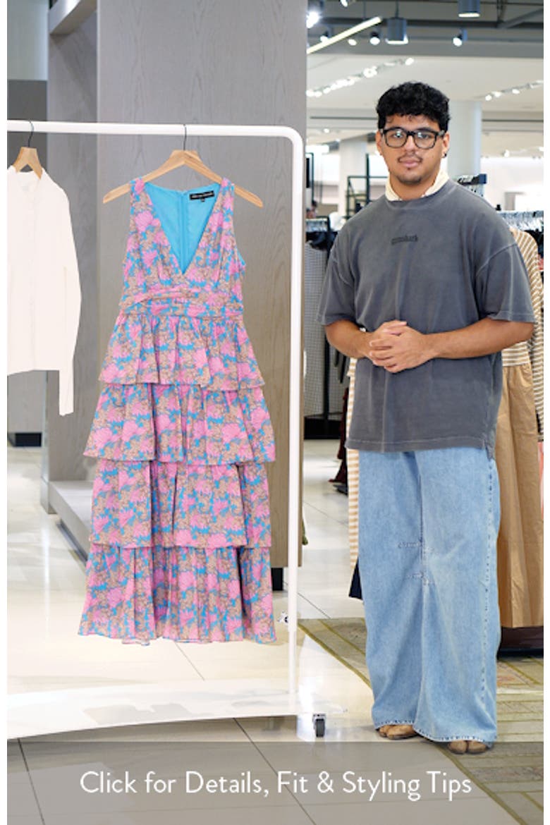 Tiered Ruffle Sleeveless Maxi Dress video