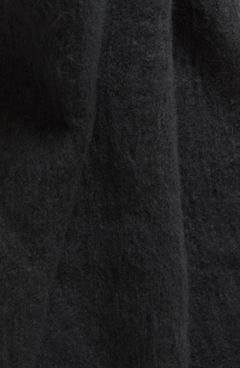 Nordstrom Brushed Fringed Scarf, Alternate, color, Black