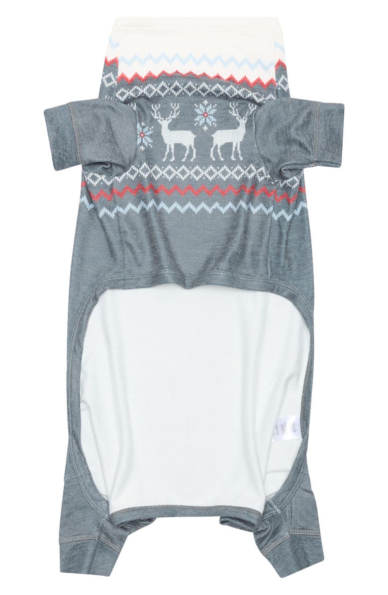 PJ Salvage Pet Pajamas, Alternate, color, Charcoal