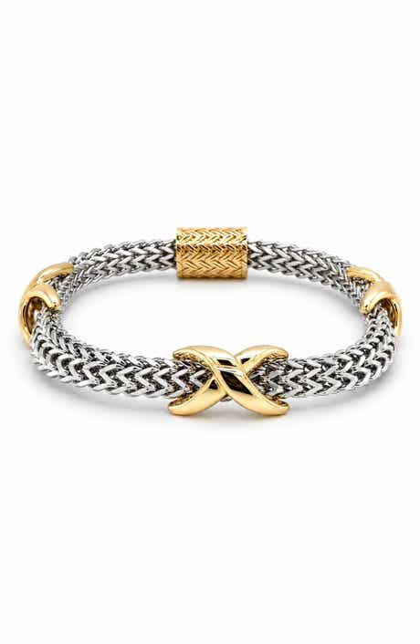Crisscross Wheat Chain Bracelet