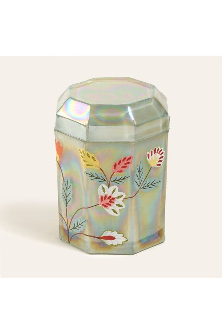 Aravali Hand-Painted Glass Decorative Object Green, Main, color, Green