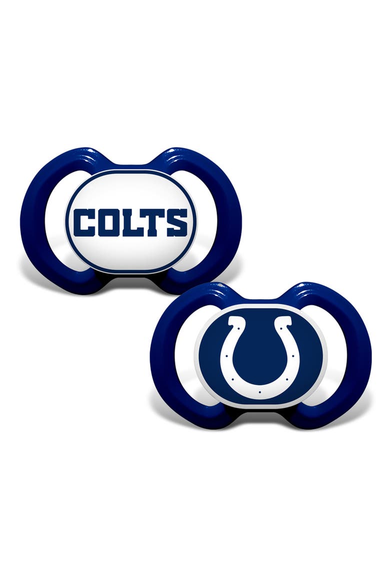 Indianapolis Colts Pacifier 2-Pack, Main, color, Multicolor
