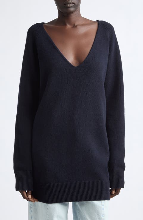 Wool Blend V-Neck Sweater