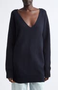 MM6 Maison Margiela Wool Blend V-Neck Sweater