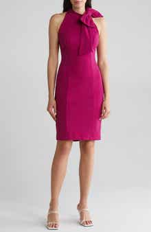 Neck Tie Sleeveless Dress