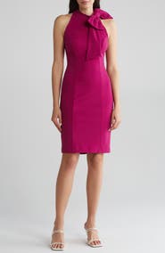 Eliza J Neck Tie Sleeveless Dress