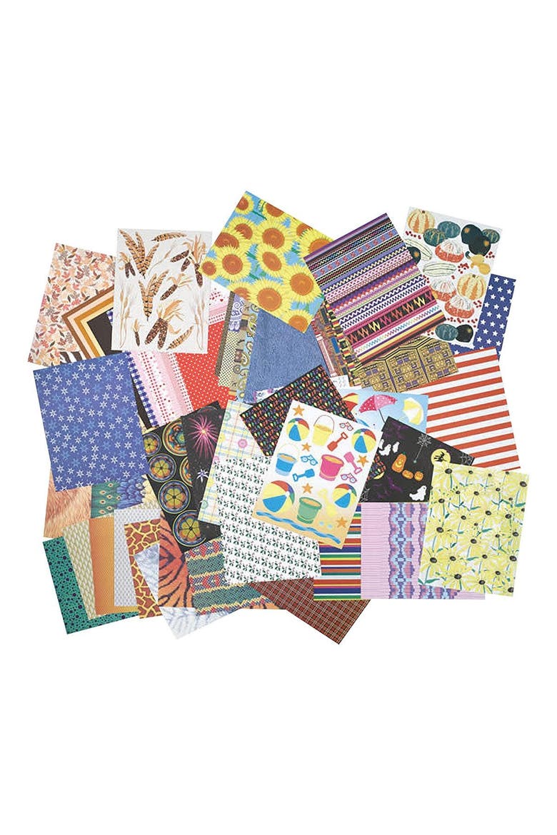 Patterned Paper Class Pack, Alternate, color, Multicolored