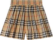 Burberry Check Cotton Shorts