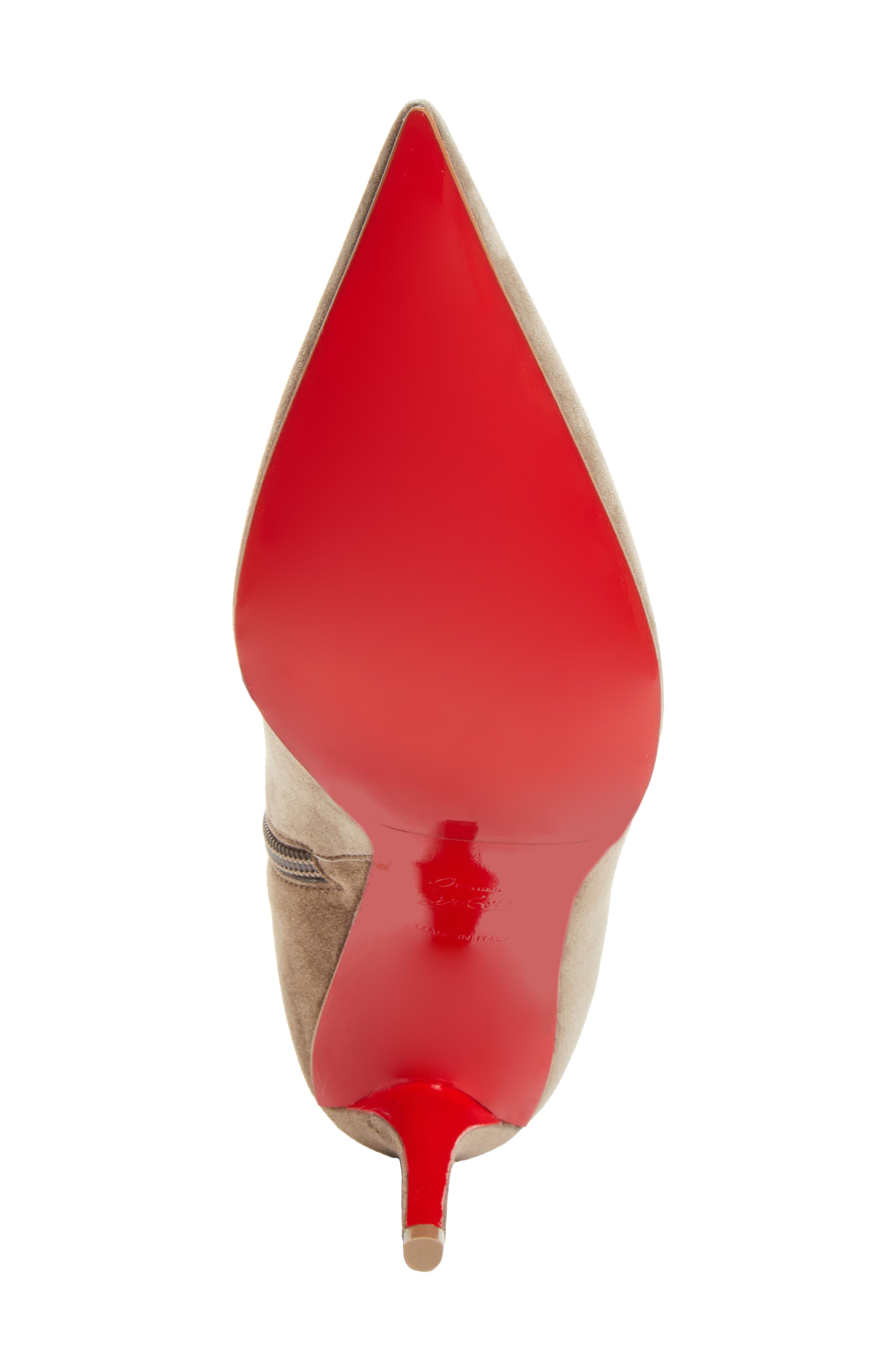 Christian Louboutin Miss Z Pointed Toe Bootie, Alternate, color, Silex