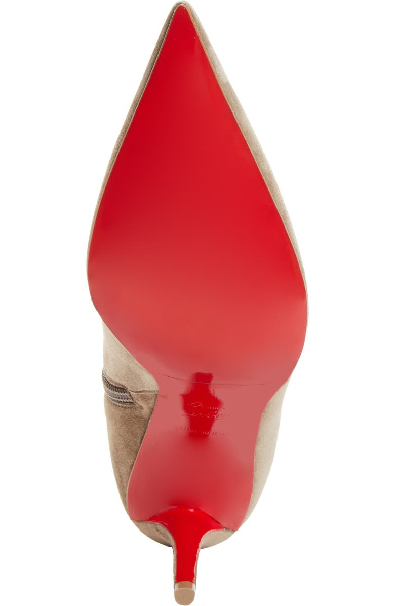 Christian Louboutin Miss Z Pointed Toe Bootie, Alternate, color, Silex