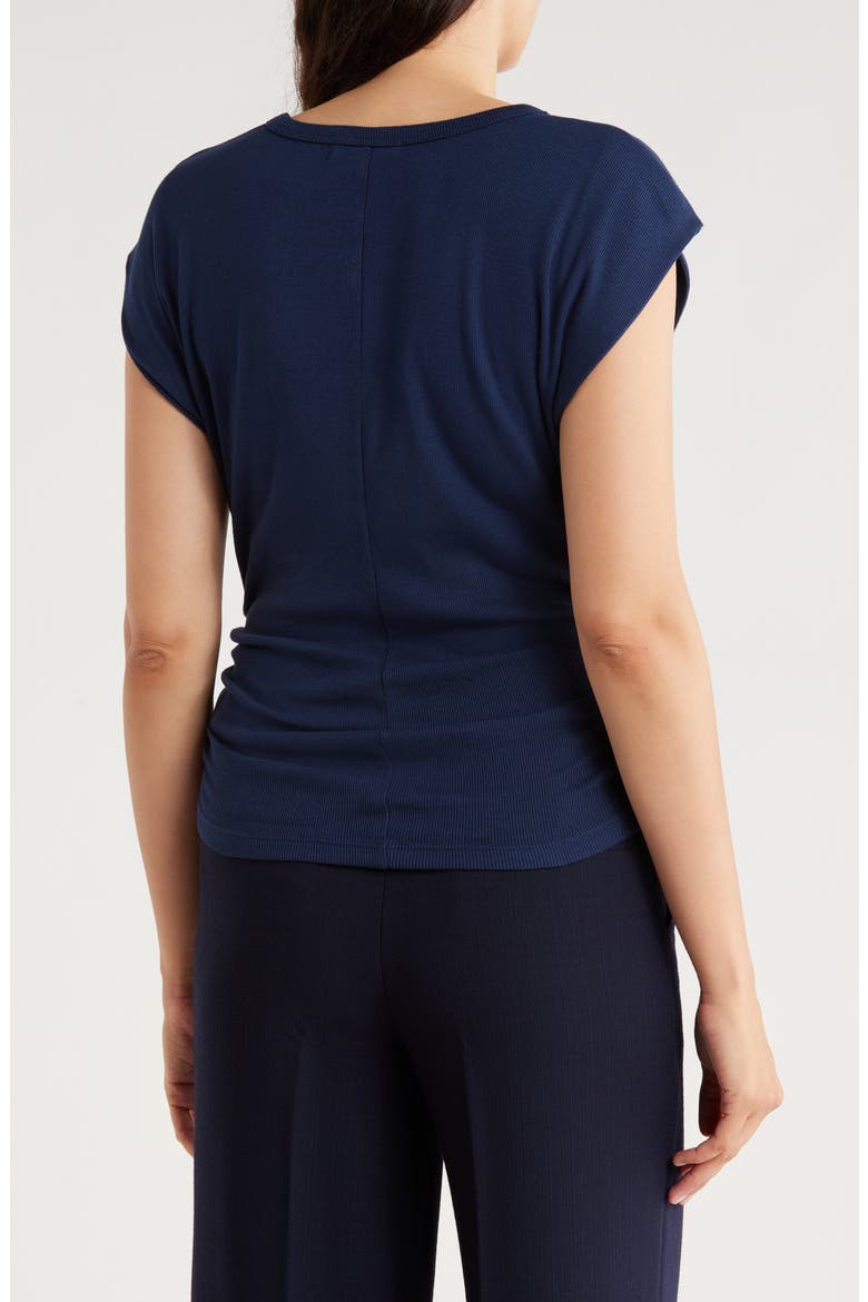 Joni Power Shoulder Rib Top, Alternate, color, NOCTURNAL