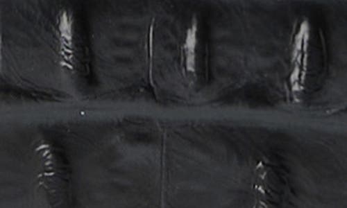 Brahmin Ricki Croc Embossed Leather Card Case