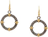 Armenta Drop Hoop Earrings