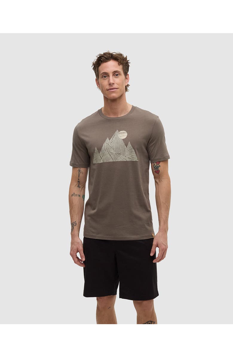 tentree Peak T-Shirt, Main, color, Timber/Creek Stone