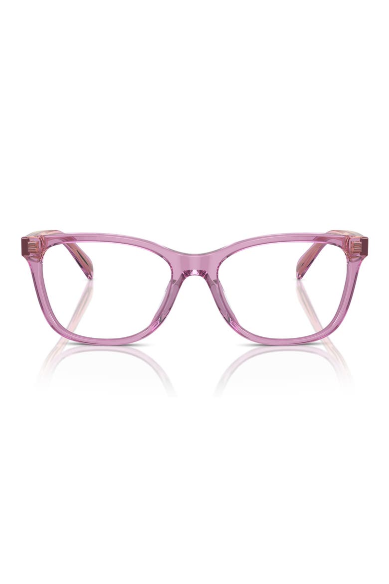 53mm Square Optical Glasses, Main, color, AMETHYST / DEMO LENS