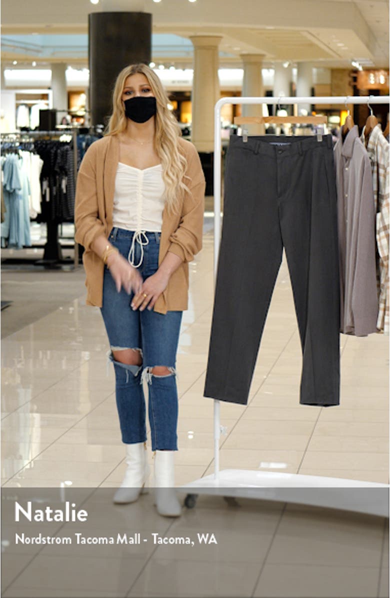 Charleston Khakis Flat Front Brushed Stretch Twill Pants, sales video thumbnail