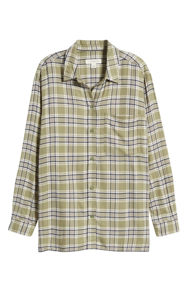Treasure & Bond Plaid Long Sleeve Button-Up Shirt, Alternate, color,