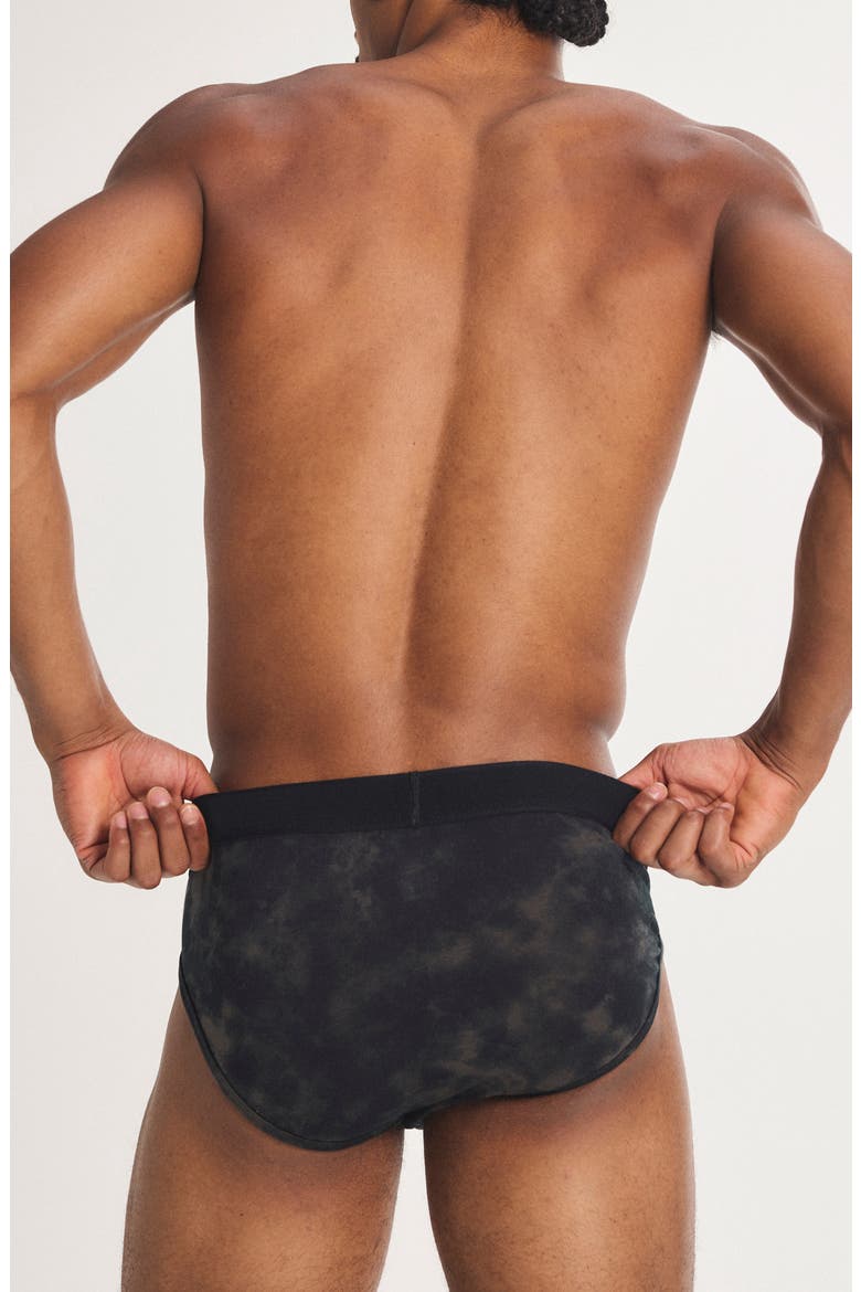 Savage X Cotton Blend Briefs, Alternate, color, BLACK CAVIAR DIFFUSED CAMO
