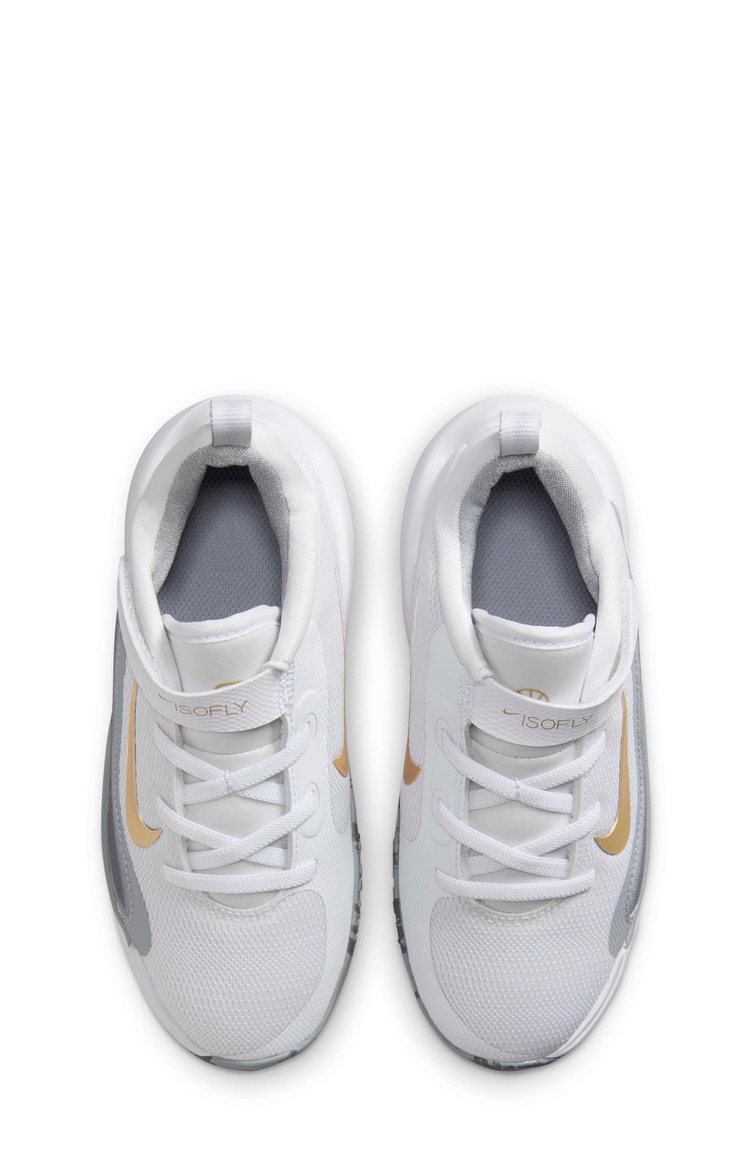 Nike IsoFly Basketball Shoe, Alternate, color, 100 White/Cool Grey/Wolf