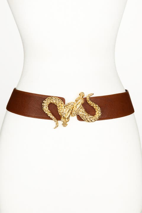 Dragon Buckle Leather Belt