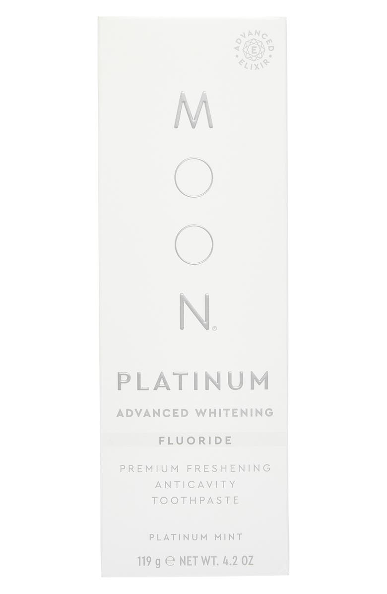 MOON Platinum Advanced Teeth Whitening Fluoride Toothpaste, Alternate, color, Ivory