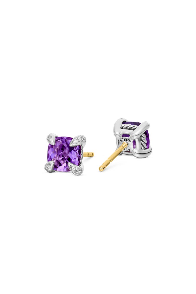 Chatelaine® Stud Earrings, 6mm, Alternate, color, AMETHYST