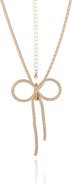 BCBG Generation Gold Bow Pendant Chain Necklace