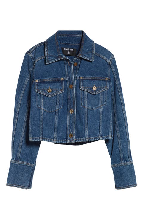 Crop Denim Jean Jacket