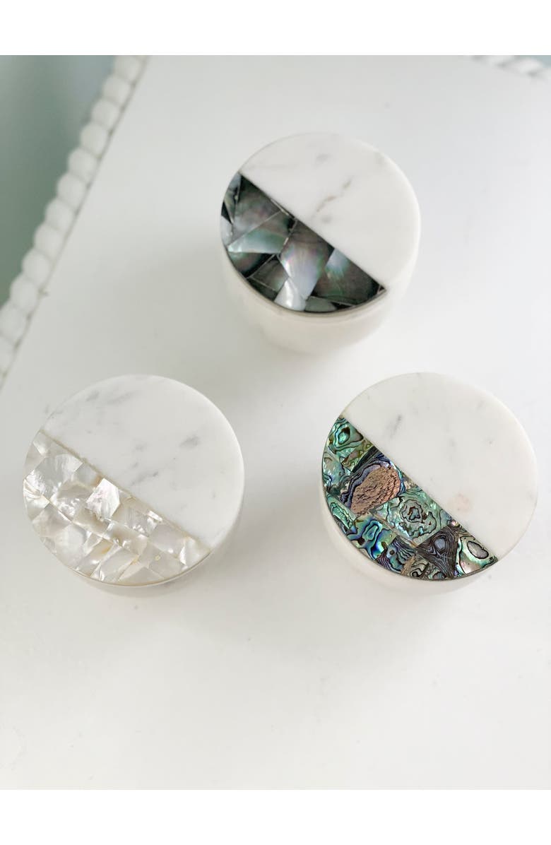 Anaya Marble Lemongrass Candle, Alternate, color,