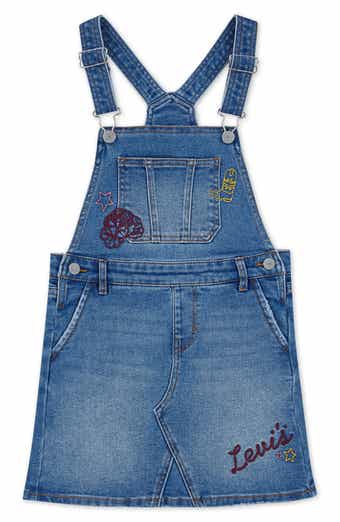 Levi's Kids' Embroidered Denim Overall Dress