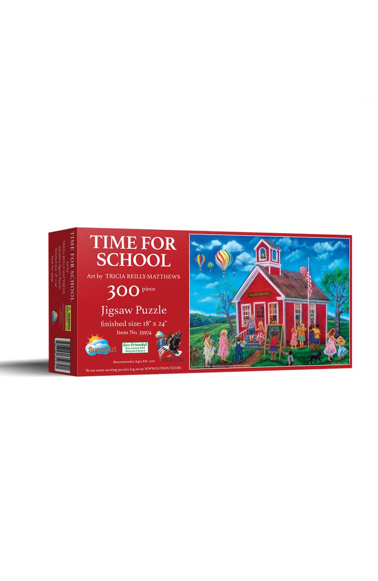 Sunsout Time for School 300 piece Jigsaw Puzzle for Adults, Main, color, Multicolor
