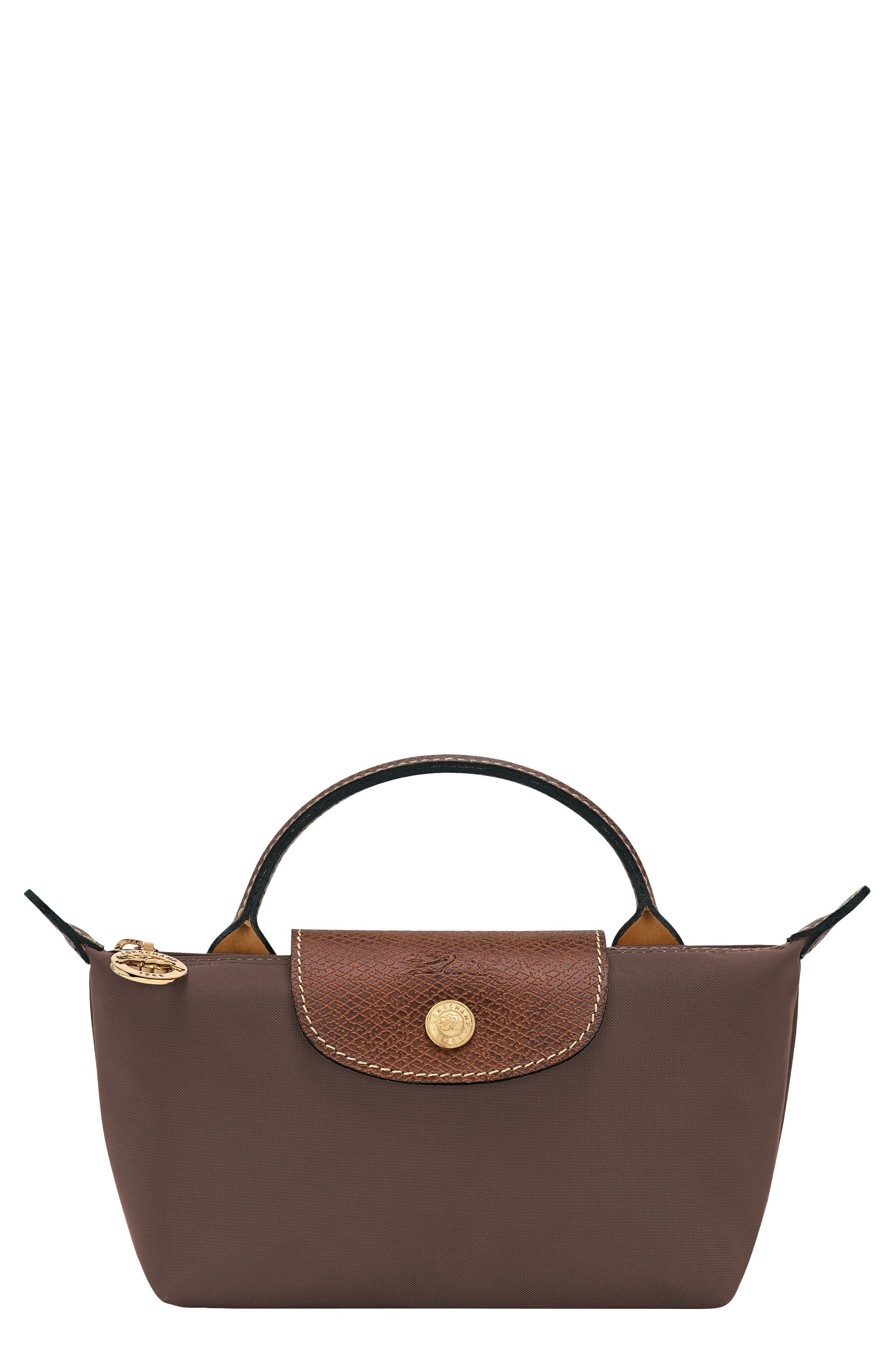 Le Pliage Recycled Cosmetic Case, Main, color, MOCHA