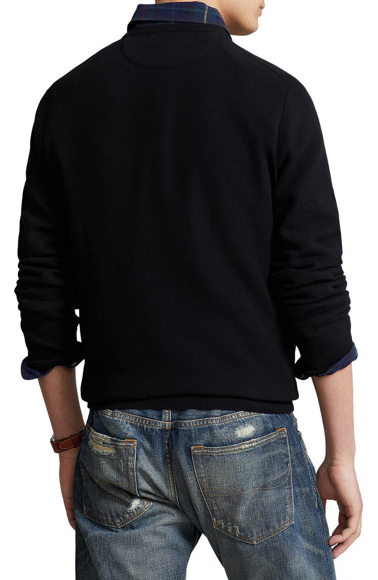 Polo Ralph Lauren Cotton Crewneck Sweater, Alternate, color, 