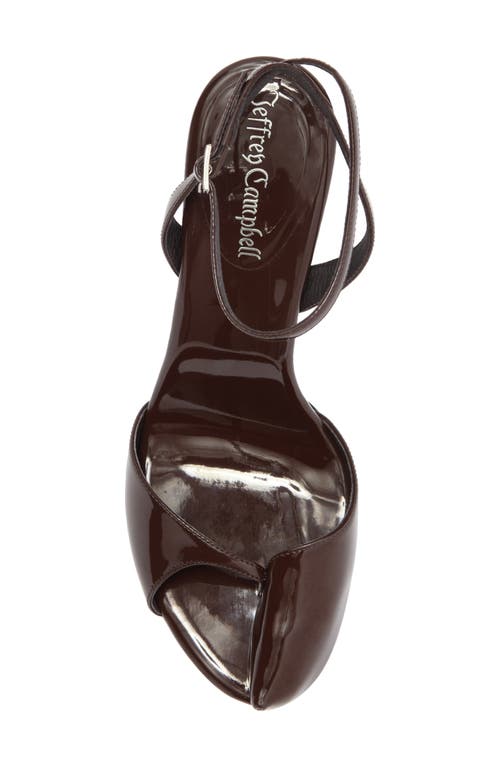 Jeffrey Campbell Fontaine Ankle Strap Sandal In Brown