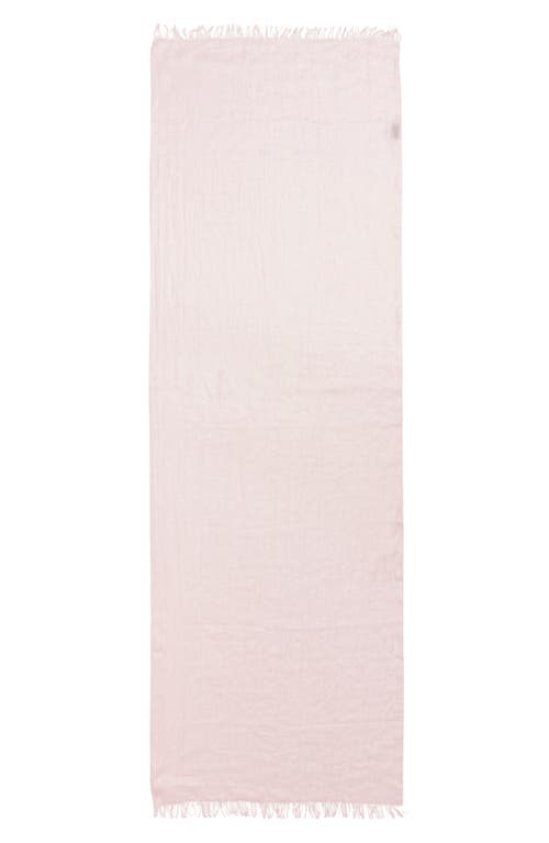 AKRIS AKRIS SOLID LAMINATED GAUZE FRINGE SCARF