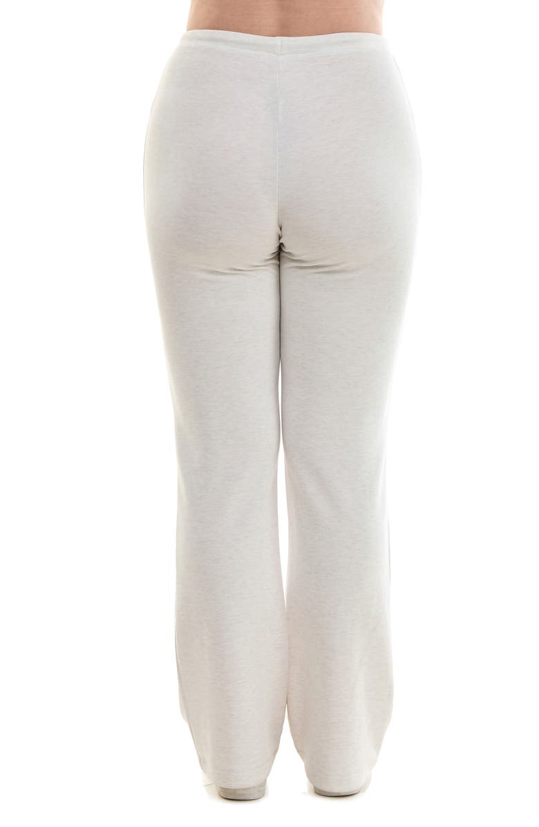 Nanette Lepore Play Front Seam Scuba Knit Flare Pants, Alternate, color, Oatmeal Heather