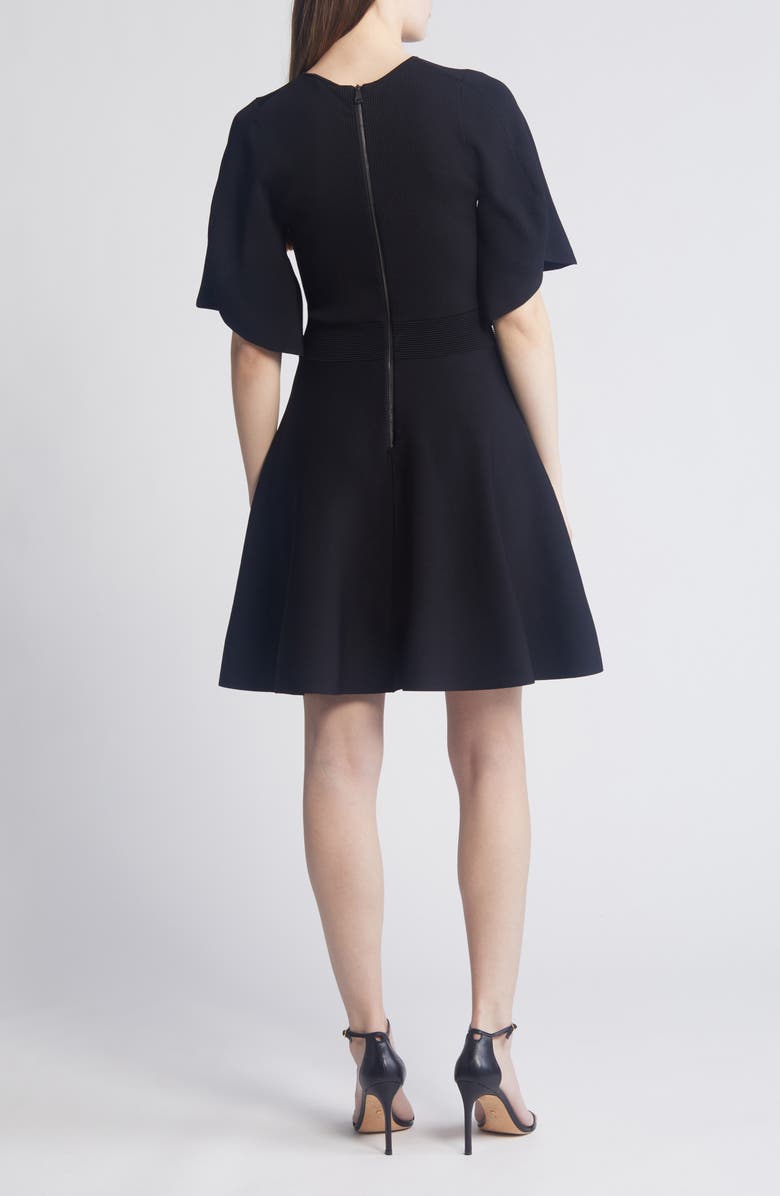 Ted Baker London Olivia Rib Fit & Flare Dress, Alternate, color,