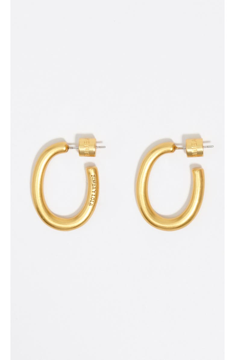 Bimba y Lola Mattehoop Earrings, Main, color, 