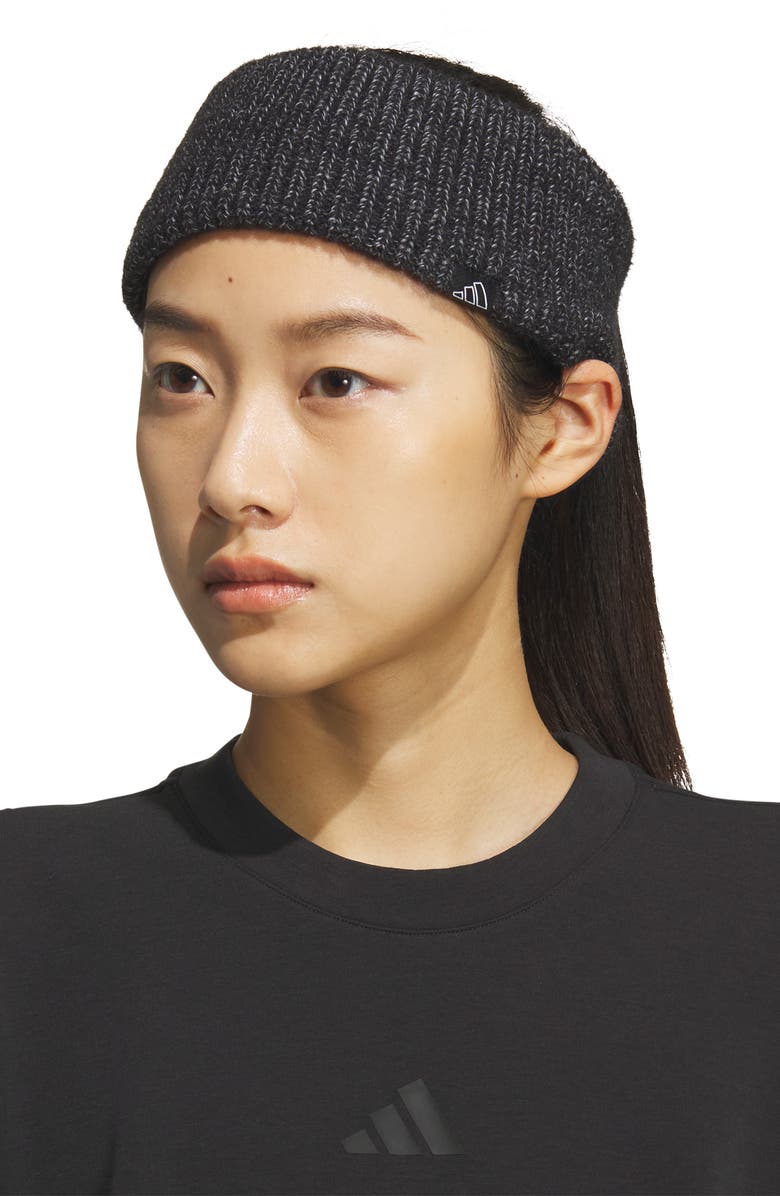 adidas Lifestyle Fuzzy Headband, Alternate, color, Black/ Grey/ White