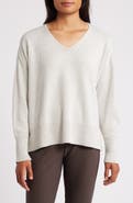 Eileen Fisher V-Neck Organic Cotton & Recycled Cashmere Blend Sweater