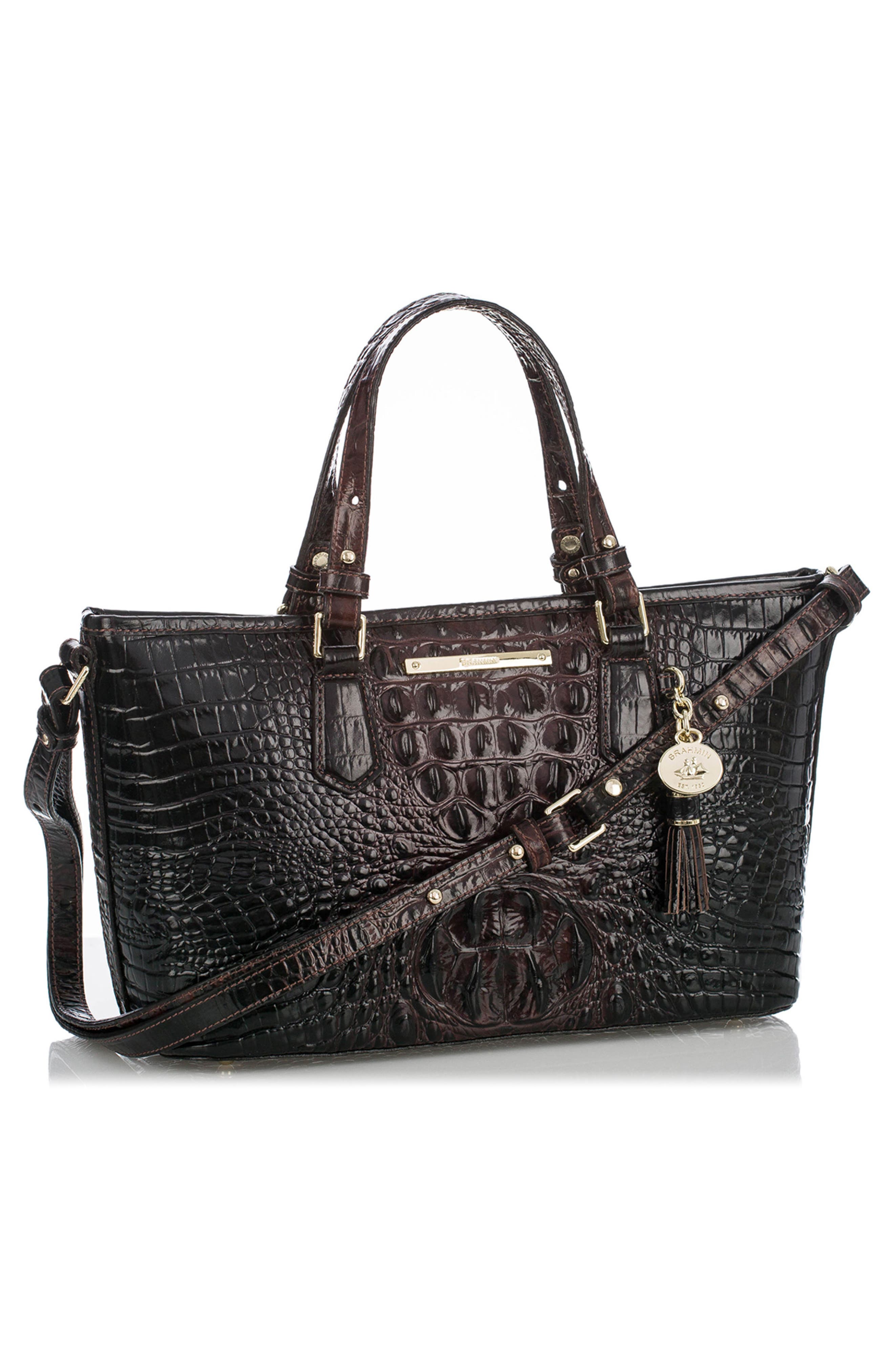 Brahmin Melbourne Mini Asher Leather Tote, Alternate, color, 